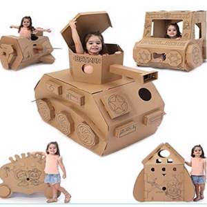 Prointxp 普智 手工DIY纸壳玩具 坦克 