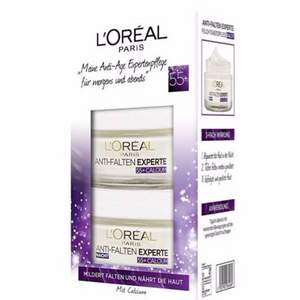 補(bǔ)貨，L'Oreal Paris 歐萊雅 凍齡專家55+鈣源 抗皺保濕日霜晚霜套裝 Prime會(huì)員湊單免費(fèi)直郵含稅