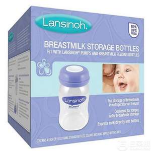 Lansinoh 母乳储存瓶4只装 Prime会员凑单免费直邮无税