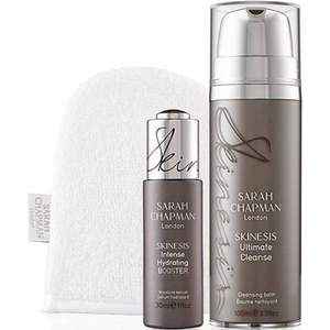 價(jià)值￡108，Sarah Chapman 護(hù)膚兩件套（精華30ml+潔面乳100ml+潔膚手套）￡54.27