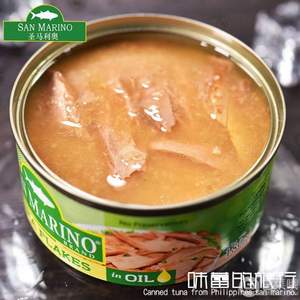 菲律宾进口 圣马利奥 油浸tuna金枪鱼罐头 180g*4罐 