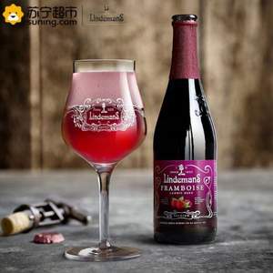 比利时进口 Lindemans 林德曼精酿啤酒 山莓味 250ML*6瓶*2件+凑单品 119元包邮