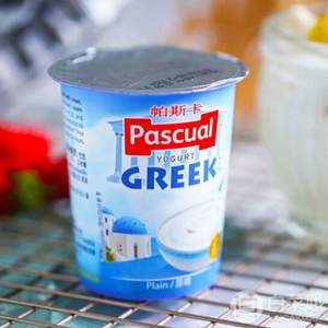 西班牙进口， pascual 帕斯卡 原味全脂风味酸奶 125g*4杯 
