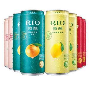 RIO 锐澳 微醺系列 预调鸡尾酒 330ml*8罐（4种口味）*2件 83.3元