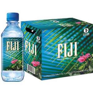 世界顶级瓶装水，FIJI WATER 斐济 天然深层矿物水 330ml*36瓶 