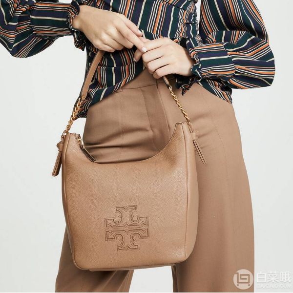 tory burch 托里·伯奇 harper 拉链半月形单肩包 $180