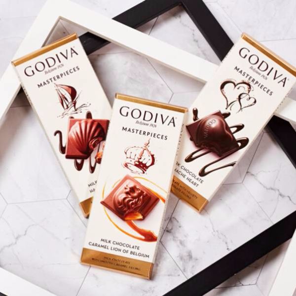 godiva 歌帝梵 多口味大排巧克力 86g*4件 132元包邮