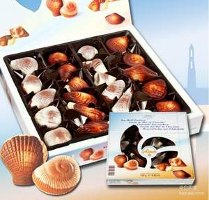 比利时进口，Guylian 吉利莲 埃梅尔系列贝壳巧克力250g 