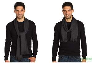 Amazon：送禮佳品！Hugo Boss(雨果博斯)Men's Albas Scarf羊羔毛圍巾$41.25，可疊加新人8折，到手240元！