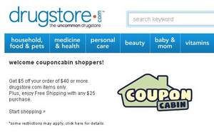 Drugstore购物省钱必看：35-5/70-10/40-5长期优惠链接+叠加返利教程！