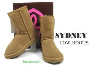 Aamzon：Ukala Women's Sydney Low Boot 女士經(jīng)典雪地靴 黑色歷史最低 $33.40