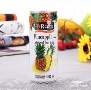 马来西亚进口 特丽娜 菠萝汁饮料 240ml*6*10件 