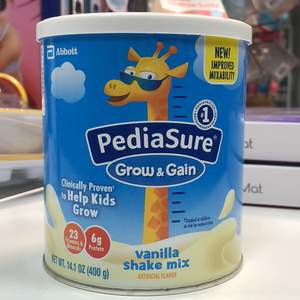 美国雅培 PediaSure 小安素助成长婴幼儿营养奶粉 香草味 400g*6罐 