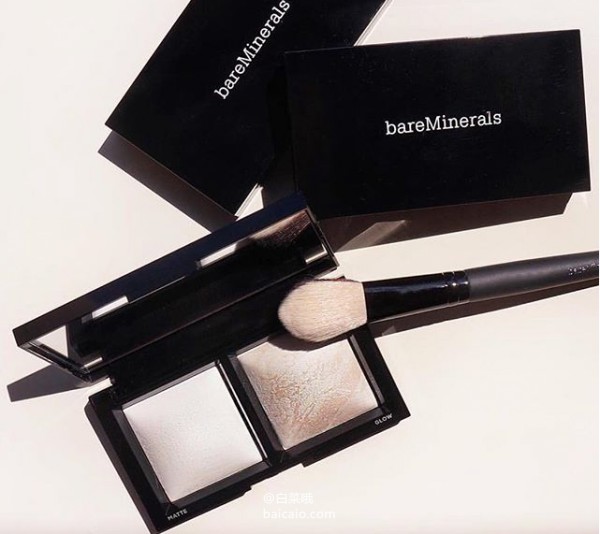 BARE MINERALS 全线8折，定妆高光组合 £23.8 凑单直邮到手￥204