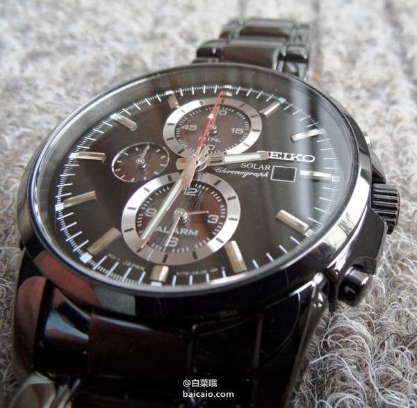 SEIKO 精工 三眼计时太阳能男表 5.99 到手￥845