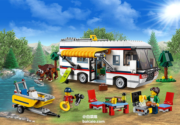 16年8月新品，直降13刀 LEGO 乐高 Creator创意百变组 31052 度假露营车 新低.99  到手￥385 国内￥649