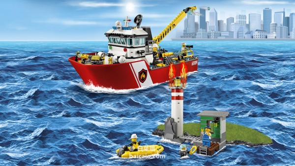 秒杀+88折！低于海淘，LEGO 乐高 城市组 60109 消防船 ￥429.52包邮（下单88折）