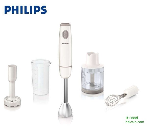 PHILIPS 飞利浦 HR1608/03 手持式搅拌料理机 ￥179包邮 可凑单满减