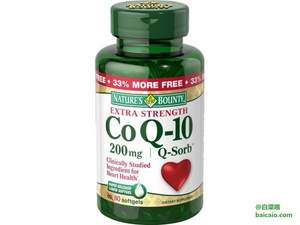Amazon：再特價，Nature's Bounty 自然之寶 輔酶Q10軟膠囊200mg*80粒 歷史低價$16.96（$22.61 下單8折 S&S優(yōu)惠5%） 到手￥115 