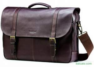 Amazon：Samsonite 新秀麗 17英寸真皮復(fù)古公文包 3.1折 $86.32 可用服裝8折 到手￥585