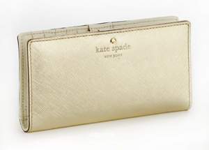 Amazon：Kate Spade 凯特丝蓓 女士真皮钱包 $66.99 可用鞋类8折 到手￥360 国内￥1050