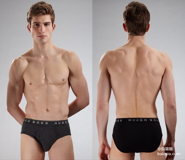 HUGO BOSS 男士純棉內(nèi)褲3條裝 多色  秒殺價￥165包郵