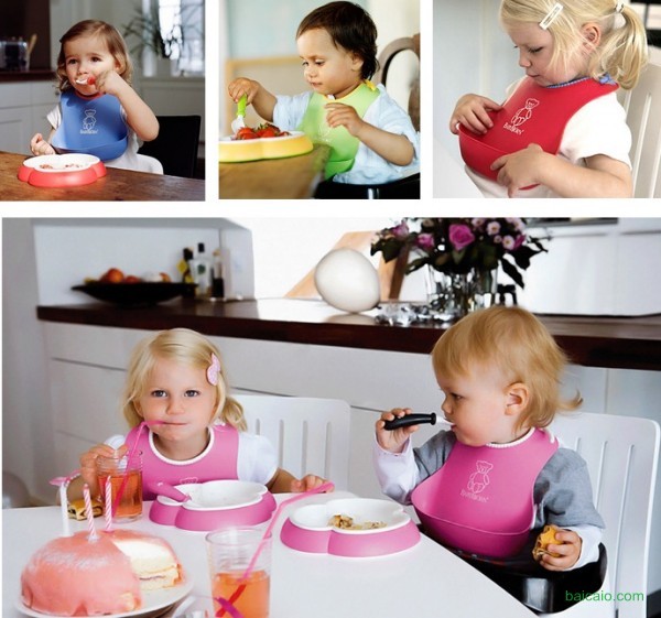 Amazon：BABYBJORN Soft Bib 2 Pack 嬰兒防漏食物圍兜 兩只裝 歷史最低.99 到手￥120