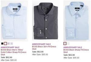 Nordstrom：大量HUGO BOSS 黑标 男士衬衫 $62.9 到手￥420 国内￥1200+