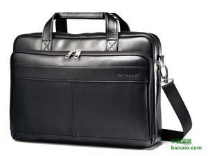 Amazon：Samsonite 新秀麗 16英寸真皮公文包 2.8折 新低$56.83 到手￥460