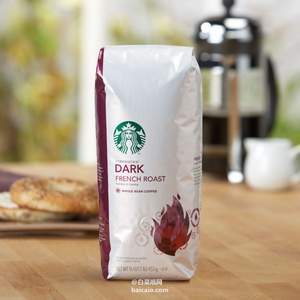 Amazon：Starbucks 星巴克 法式烘焙咖啡豆1130g 新低$24.29 到手￥250