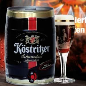 德国第一黑啤，卡力特 黑啤酒 5L*3桶 
