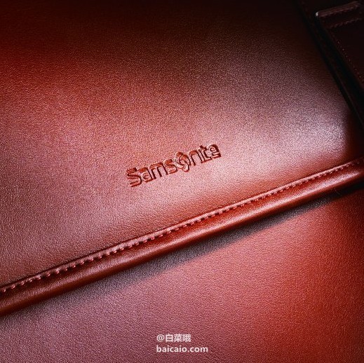 怒降20刀，Samsonite 新秀麗 16英寸真皮電腦公文包 2.1折 ￥392.79+209.58