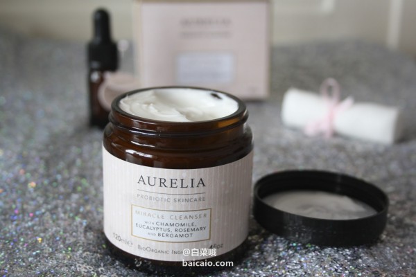 英国高科技有机护肤 AURELIA 全线7折，奇迹按摩卸妆膏120ml 附送抗菌洁面布 £26.6 凑单直邮到手￥228