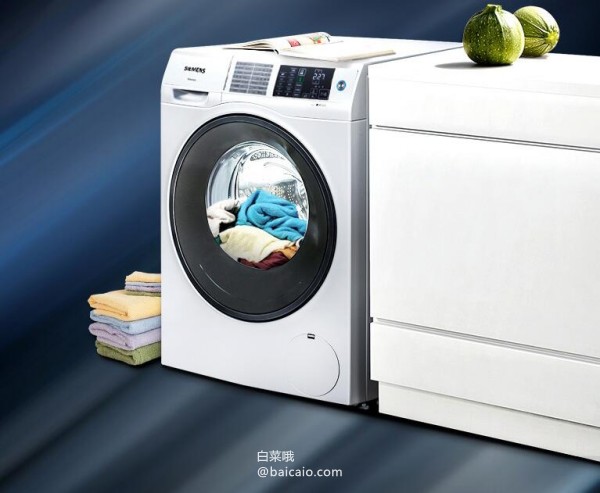 SIEMENS 西门子 9公斤变频滚筒洗衣机 ￥3999包邮（￥4399-400）