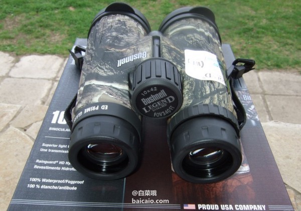 金盒特价！Bushnell 博士能 ED传奇系列 10x42 超高清双筒望远镜迷彩版 新低7.23 到手￥1235 国内￥5380