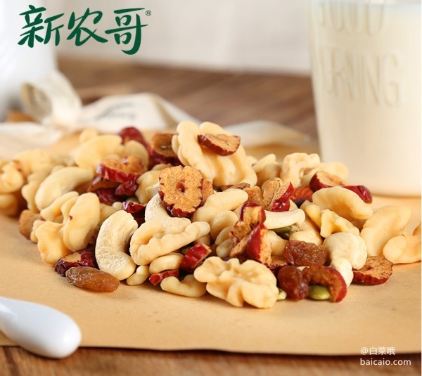 新農(nóng)哥 低鈉混合果仁30g*7包 ￥24.9包郵（￥34.9-10）