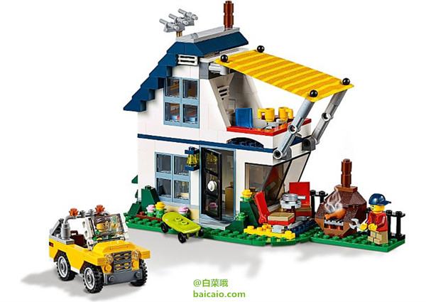 16年8月新品，直降13刀 LEGO 乐高 Creator创意百变组 31052 度假露营车 新低.99  到手￥385 国内￥649