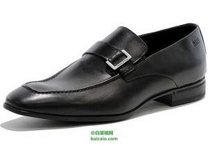Amazon：斷碼特價，HUGO BOSS 雨果博斯黑標 小牛皮正裝男鞋 新低$121.92 到手￥845