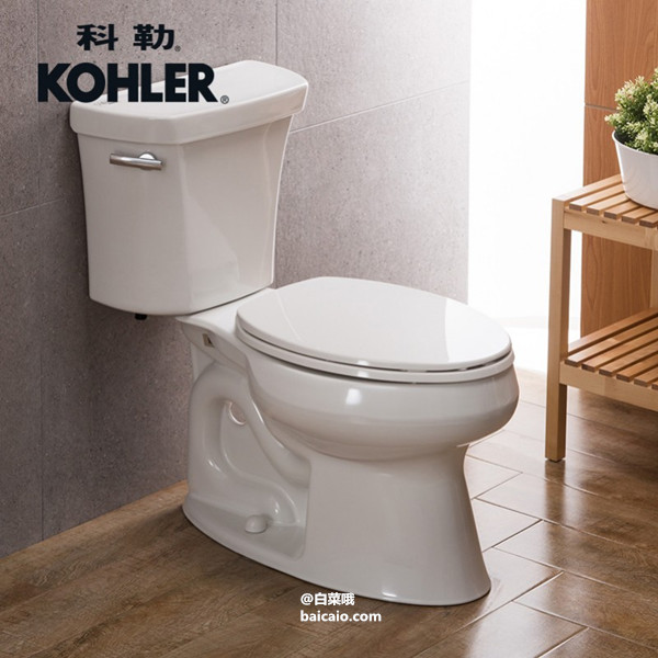 KOHLER 科勒 纽华氏五级旋风分体座便器 秒杀价￥943.05包邮（￥1098 下单95折+满减）