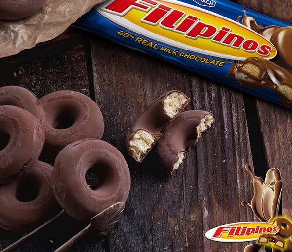 西班牙进口 Filipinos巧圈圈 巧克力脆饼干 135g 多口味 ￥9.9包邮（￥19.9-10）