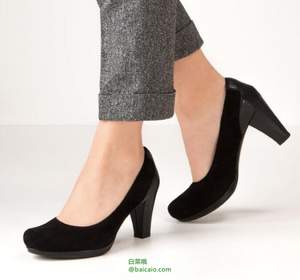 限37碼，Clarks 其樂(lè) Chorus Chic 女士真皮高跟鞋 Prime會(huì)員湊單免費(fèi)直郵含稅