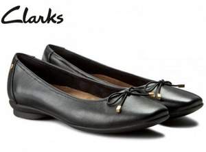 补货，Clarks 其乐 女士真皮蝴蝶结方头平底鞋   Prime会员免费直邮含税到手￥282.95