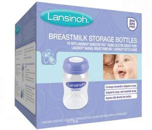 Lansinoh 母乳储存瓶4只装 Prime会员凑单免费直邮到手￥92.5