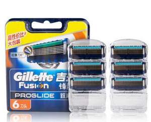 Gillette 吉列 锋隐致顺 刮胡刀片 6刀头 