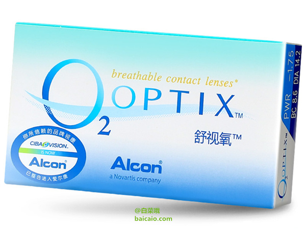 Alcon 爱尔康 视康舒视氧隐形眼镜月抛6片装*2 ￥158包邮（￥198-40）