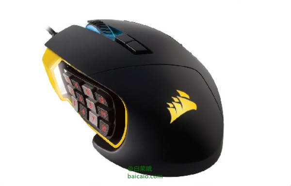 Corsair 海盗船 Gaming系列 SCIMITAR 执法者 RGB  多彩游戏鼠标 Prime会员免费直邮到手￥418