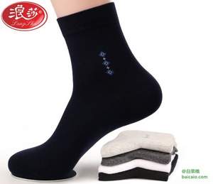 浪莎 男士纯棉中筒袜6双装 多色 ￥25.8包邮（￥35.8-10）
