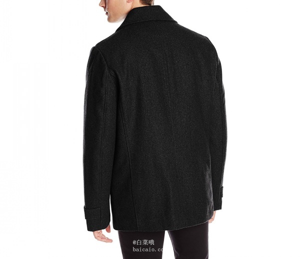 限S码，Calvin Klein 男士羊毛混纺外套 新低.71 到手￥585