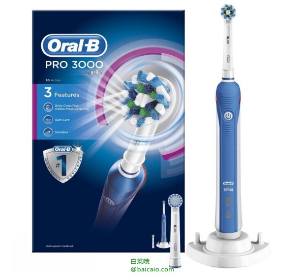 Oral-B 欧乐-B PRO 3000 电动牙刷 Prime会员免费直邮到手￥303