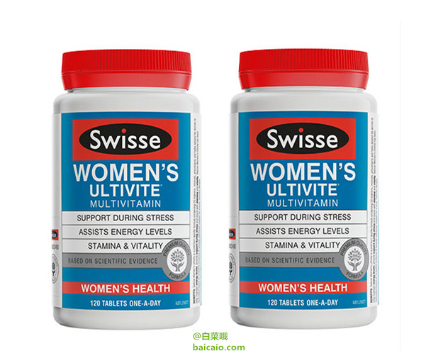 Swisse  女性复合维生素片 120片*2瓶 ￥249包邮包税（￥279-30）